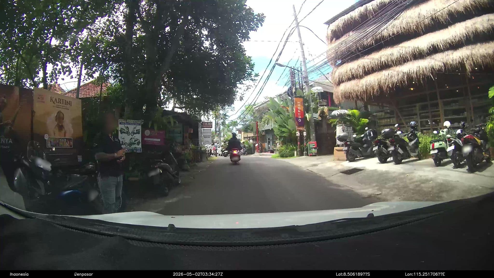 Street view near Villa Palm Kuning, Ubud — © Kaart---FRONT (CC BY-SA · Mapillary)