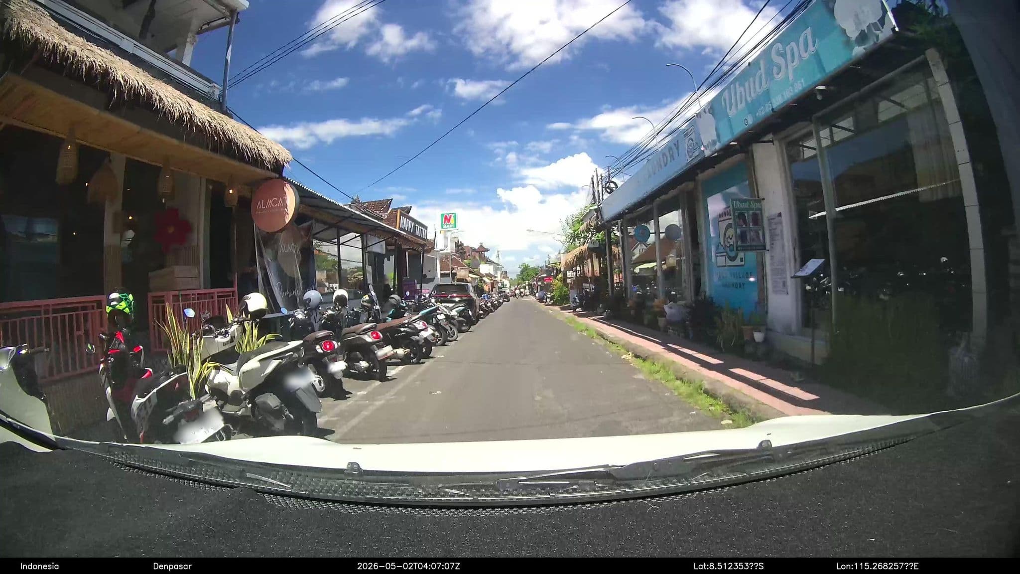 Street view near Putu Putera Homestay-Ubud Bali, Ubud — © Kaart---FRONT (CC BY-SA · Mapillary)