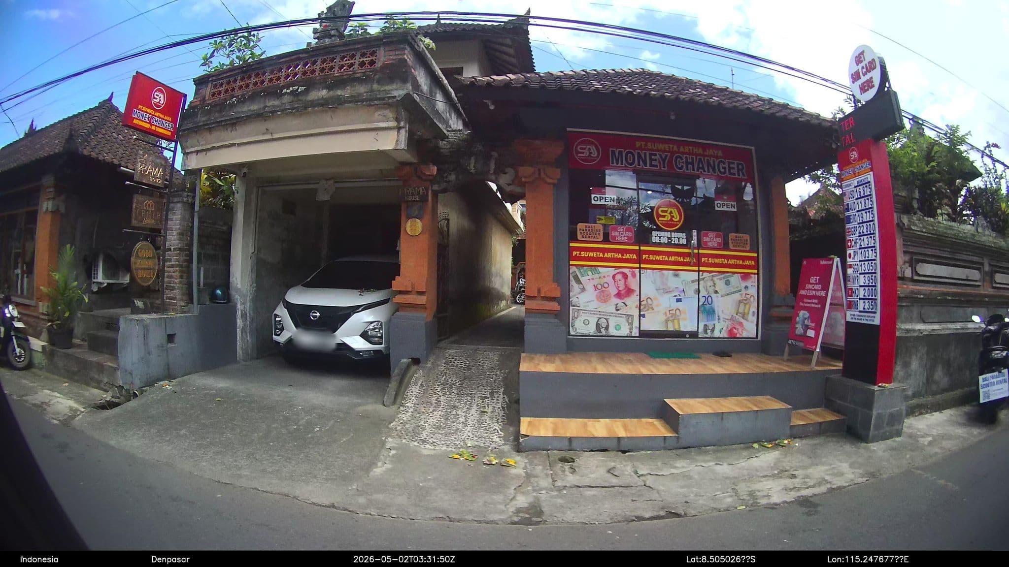 Street view near Badra House, Ubud — © Kaart---RIGHT (CC BY-SA · Mapillary)