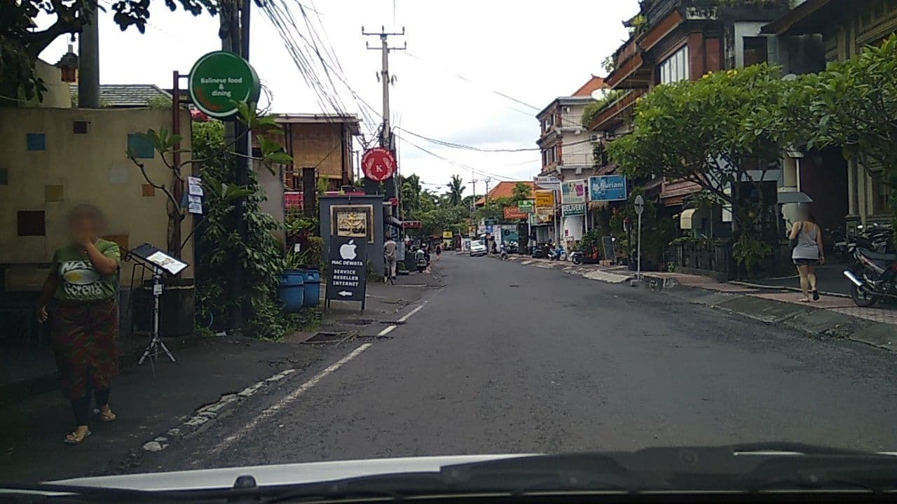 Street view near Nuriani Restaurant & Rooms, Ubud — © rodionoff (CC BY-SA · Mapillary)