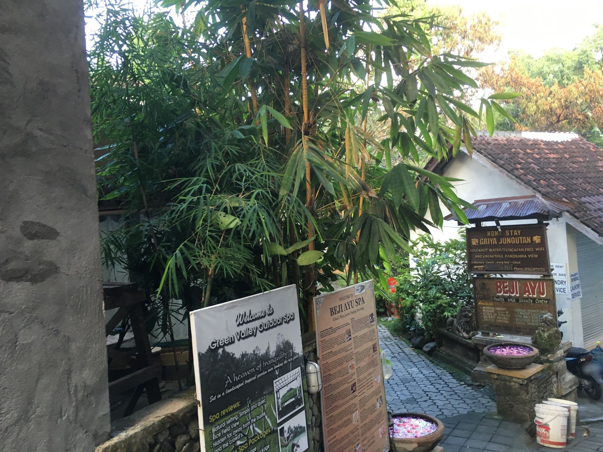 Street view near B&B Home Stay Griya Jungutan, Ubud — © mtnbiker (CC BY-SA · Mapillary)