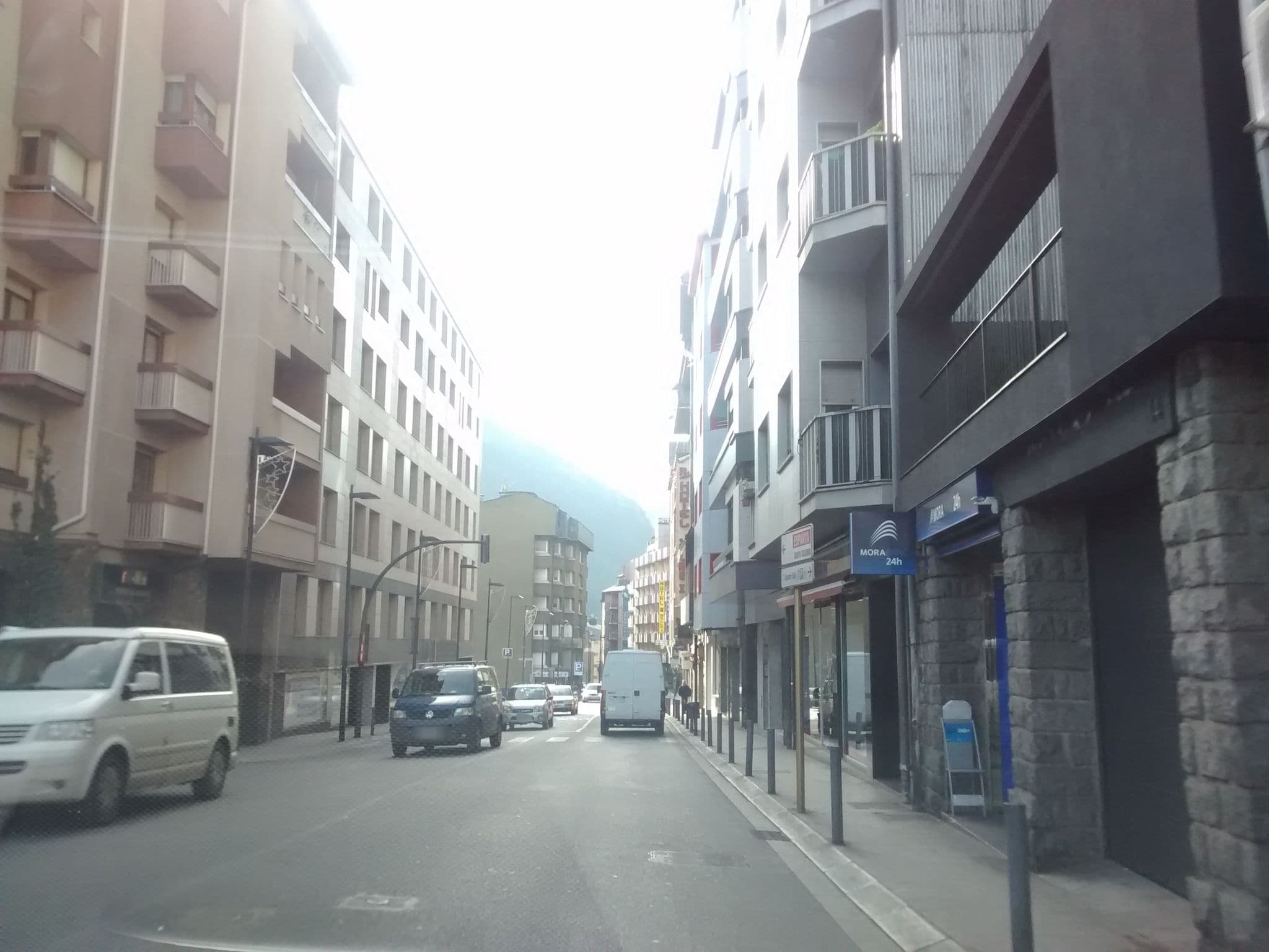 Street view near Hotel Font del Marge, Andorra la Vella — © egofer (CC BY-SA · Mapillary)