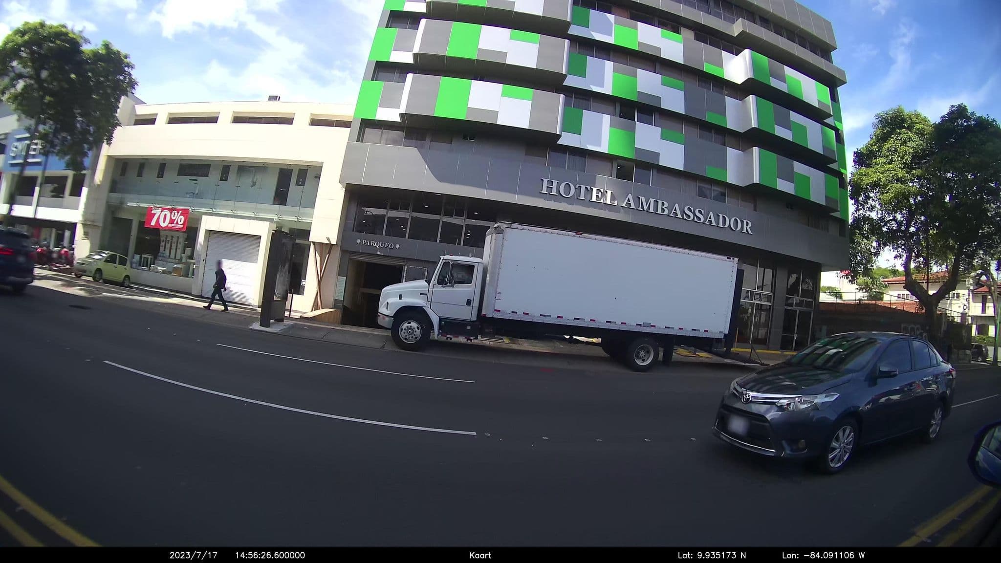 Street view near Ambassador, San José — © kaart5 (CC BY-SA · Mapillary)