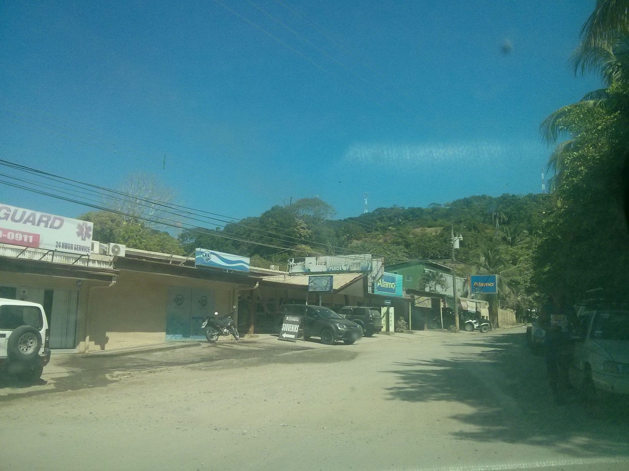 Street view near Frank's Place Hotel, Paquera