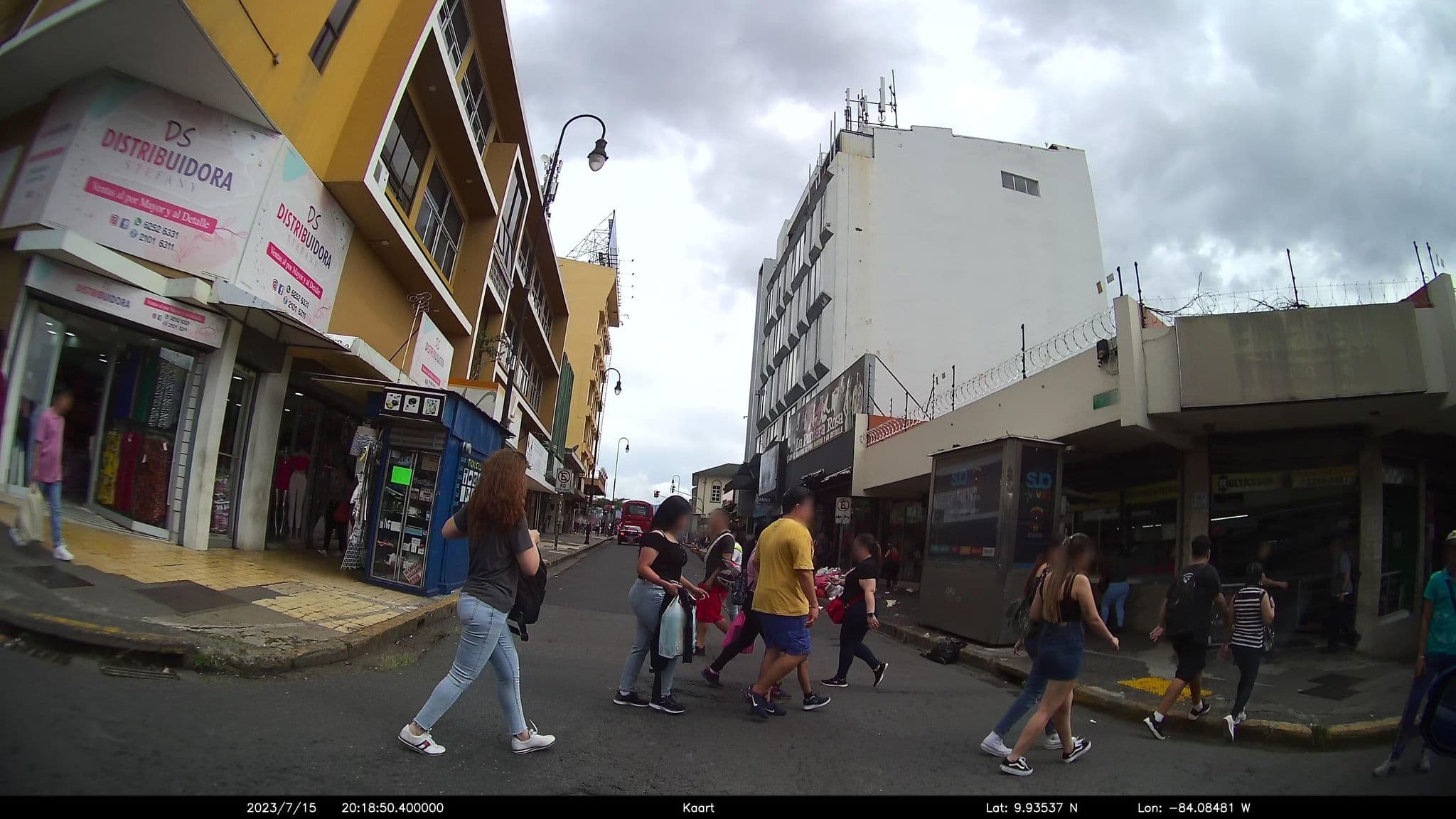 Street view near Hotel Novo, San José