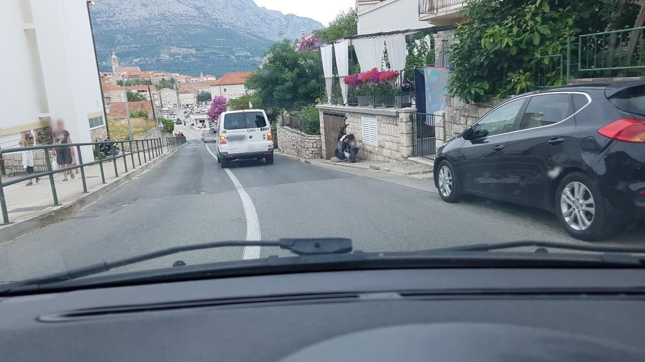 Street view near Maja's Place Apartments, Korčula — © mik007 (CC BY-SA · Mapillary)