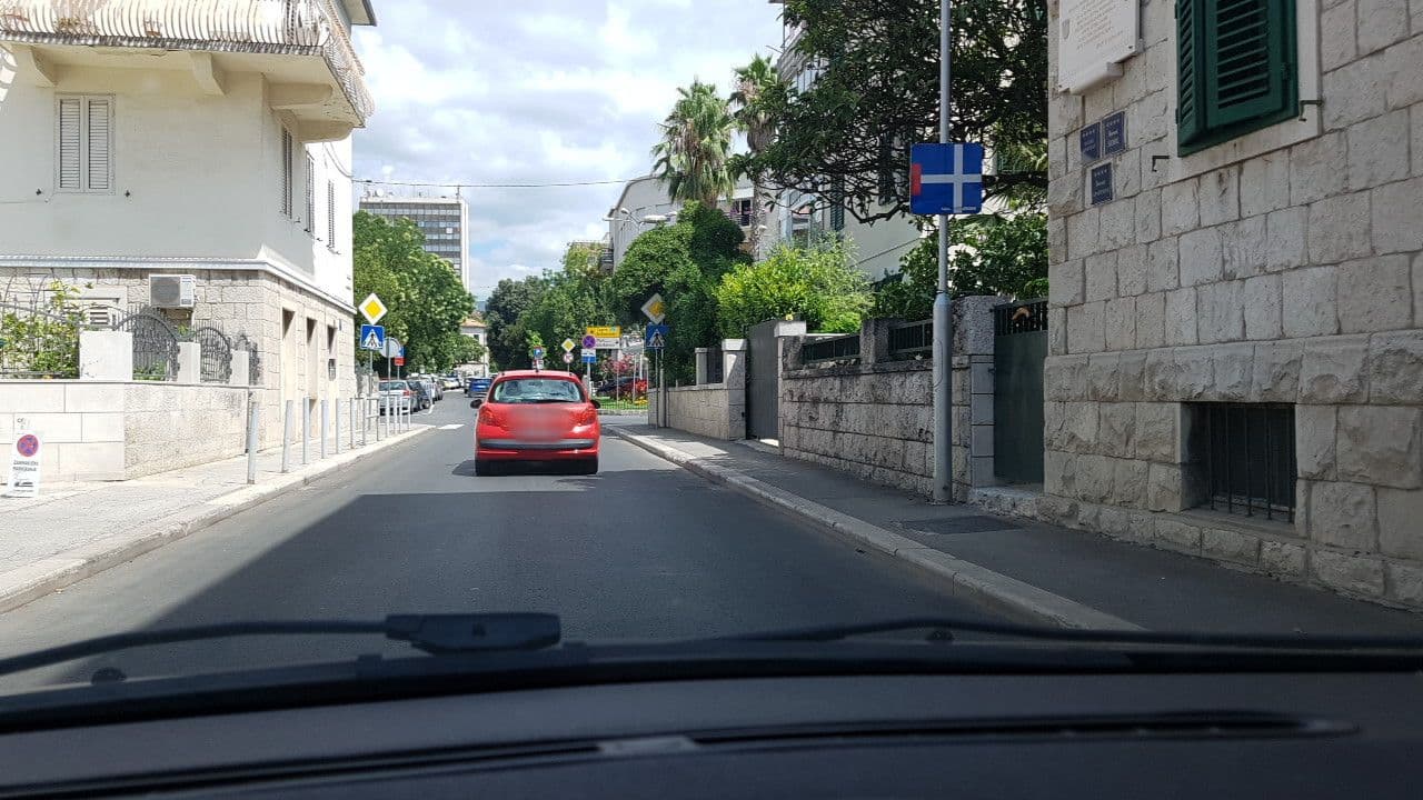 Street view near Lidija Beach Apartment, Split — © mik007 (CC BY-SA · Mapillary)