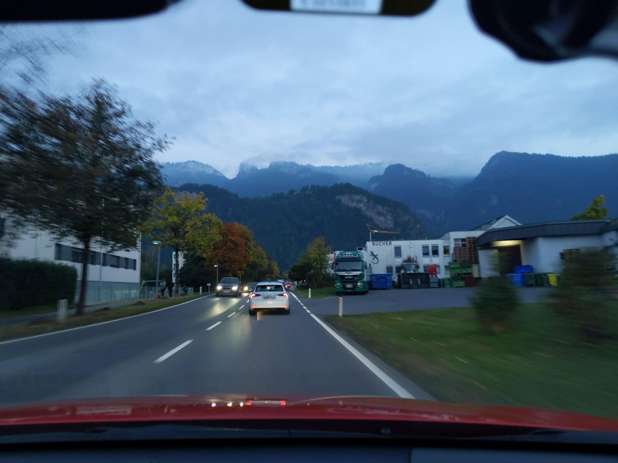 Street view near Motel Hohenems, Hohenems — © mcliquid (CC BY-SA · Mapillary)