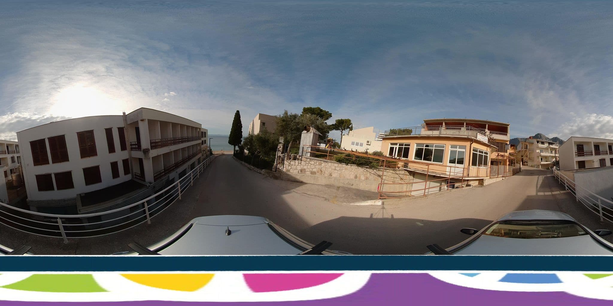 Street view near Regina & Theresa Apartments, Podgora — © SilvioBasic (CC BY-SA · Mapillary)