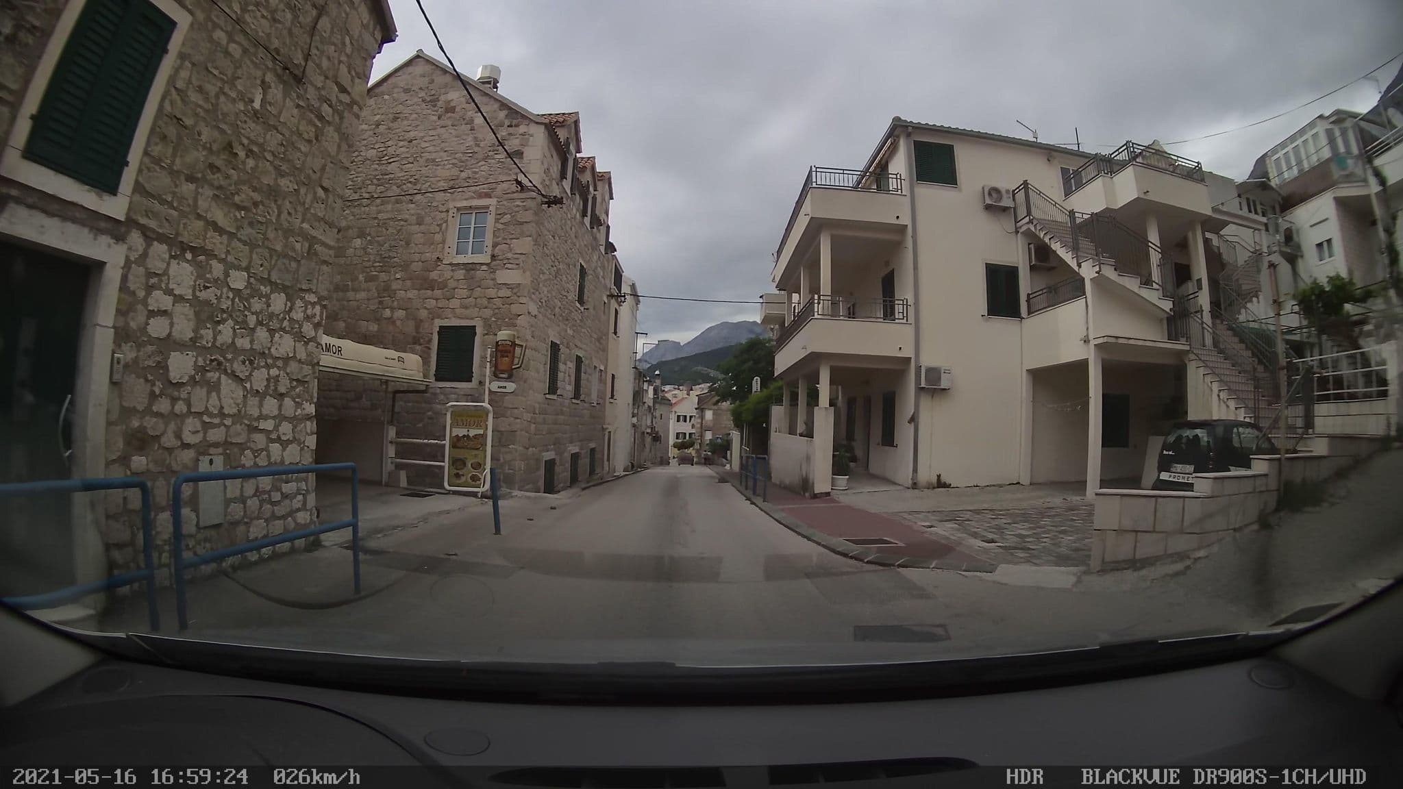 Street view near Denis House, Makarska — © brackone (CC BY-SA · Mapillary)