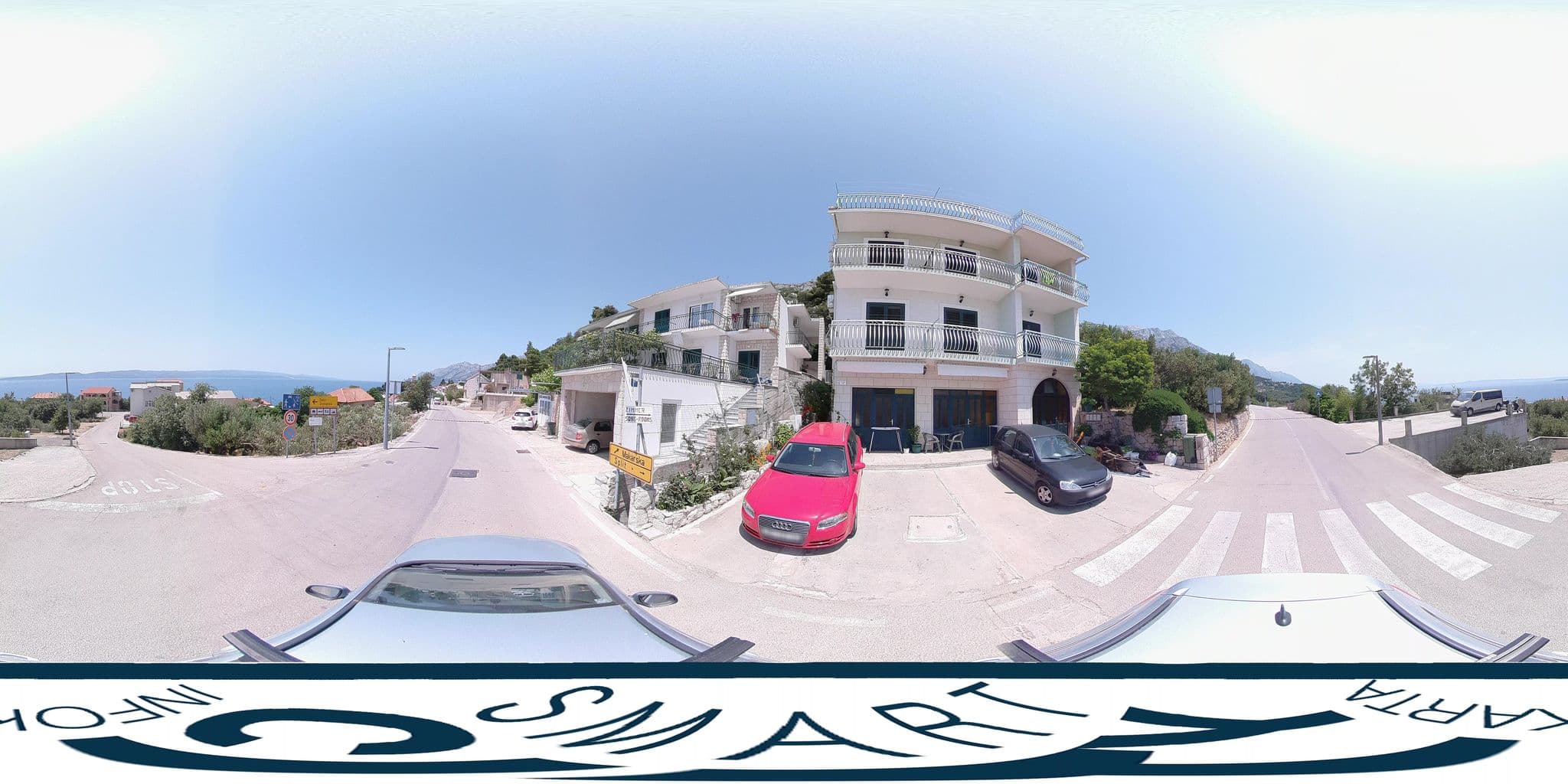 Street view near Apartments Robert - sea view, Brela — © SilvioBasic (CC BY-SA · Mapillary)