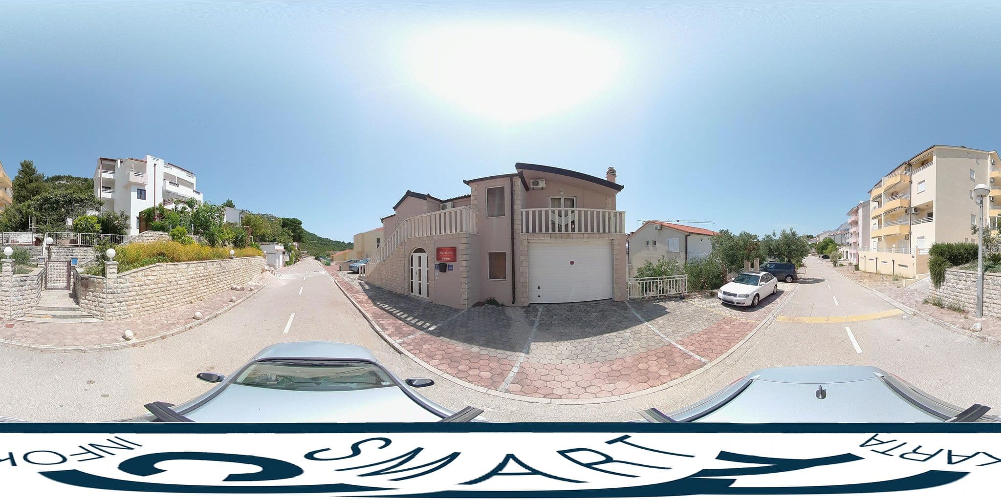 Street view near Ibolja Apartments, Baška Voda — © SilvioBasic (CC BY-SA · Mapillary)