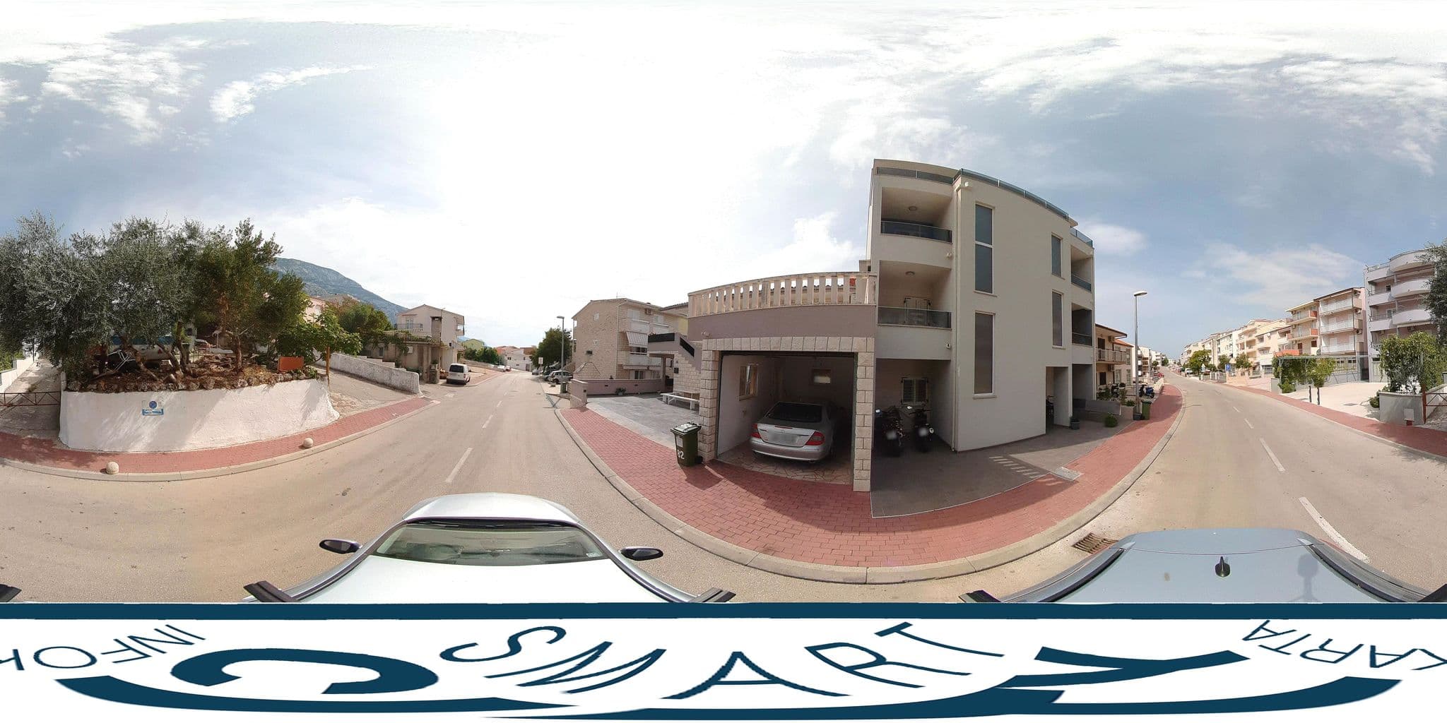 Street view near Milunović apartmani, Makarska — © SilvioBasic (CC BY-SA · Mapillary)