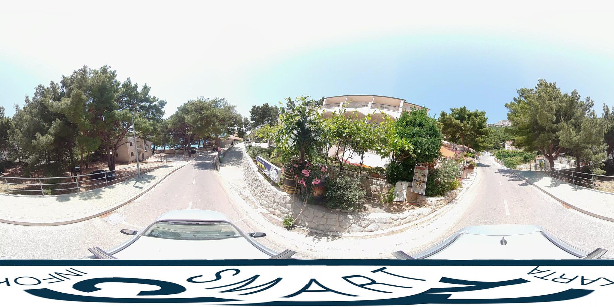 Street view near Jakiruša Beach, Brela — © SilvioBasic (CC BY-SA · Mapillary)