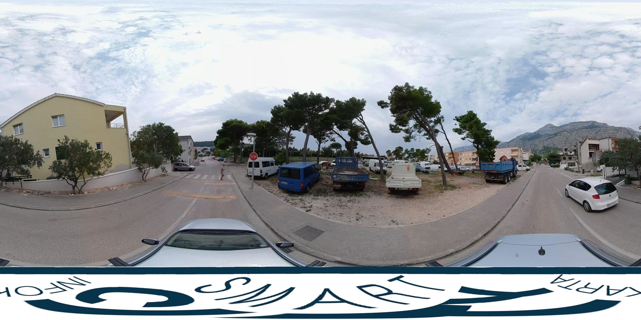Street view near Apartments Roza, Makarska — © SilvioBasic (CC BY-SA · Mapillary)