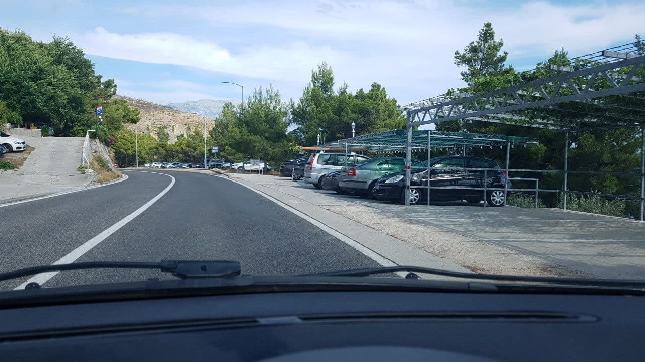 Street view near Villa Sanja - Vacation rental at Adriatic coast, Omis Riviera, Croatia, Pučišća — © mik007 (CC BY-SA · Mapillary)