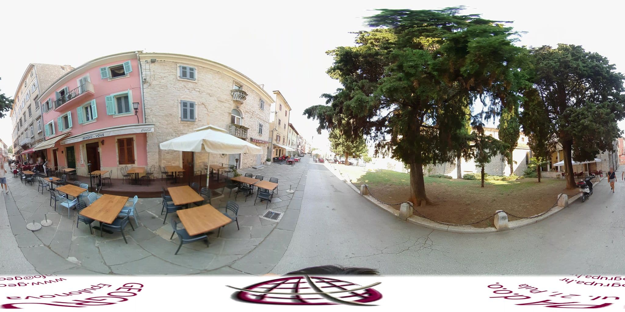 Street view near Apartments Kandlerova Street, Pula — © dinodim (CC BY-SA · Mapillary)