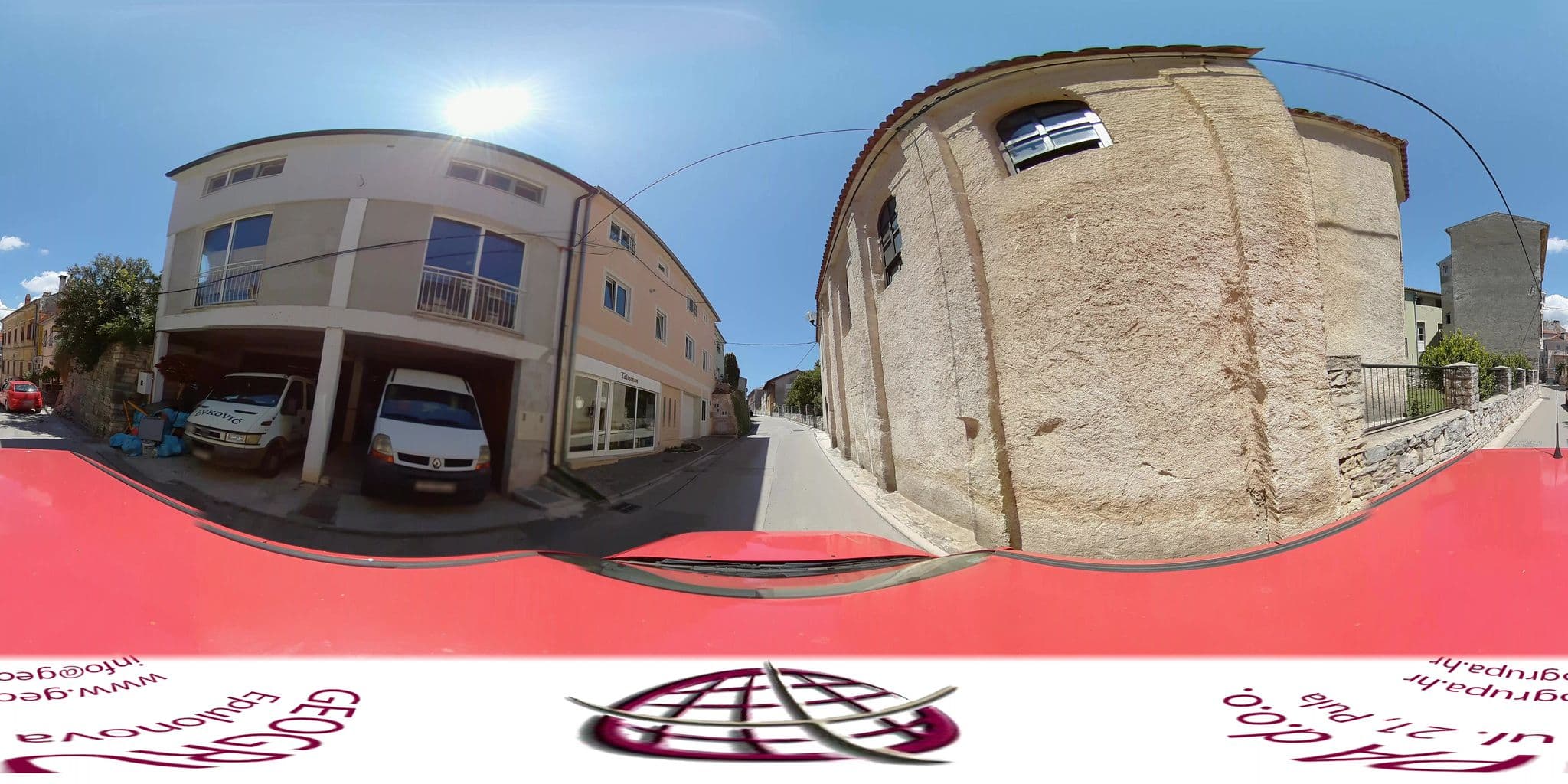 Street view near Kastel Garten City Center Apartments, Pula — © doraz (CC BY-SA · Mapillary)