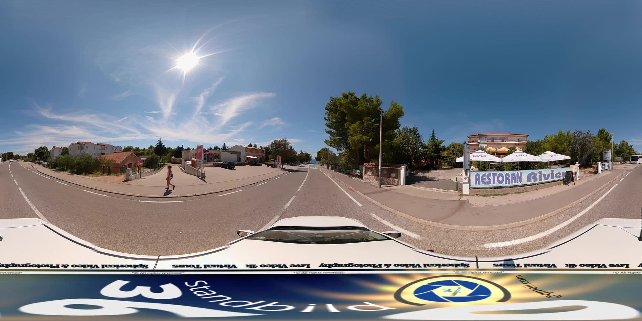 Street view near Rujno Apartments, Posedarje — © standbild360 (CC BY-SA · Mapillary)
