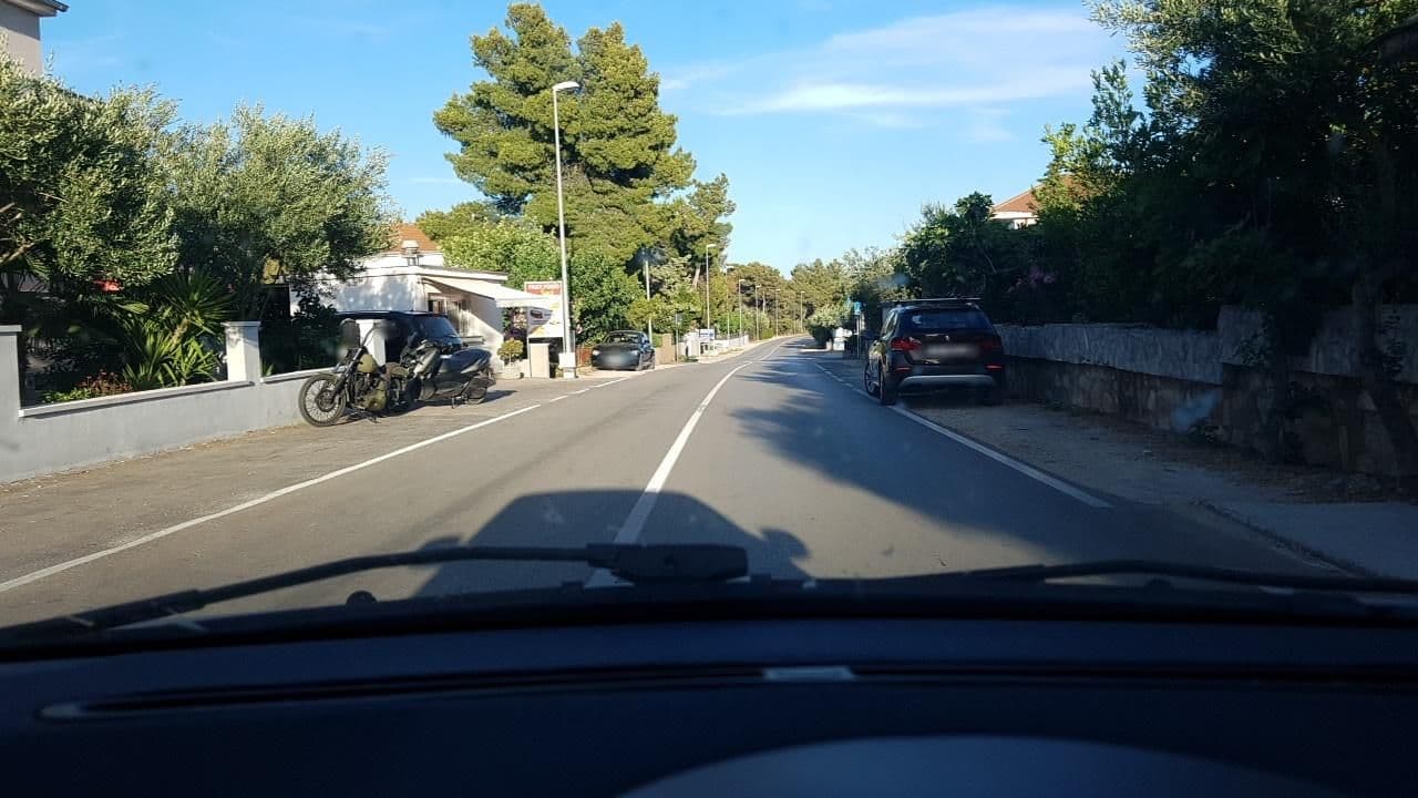 Street view near Apartments Stana in Srima, Vodice — © mik007 (CC BY-SA · Mapillary)