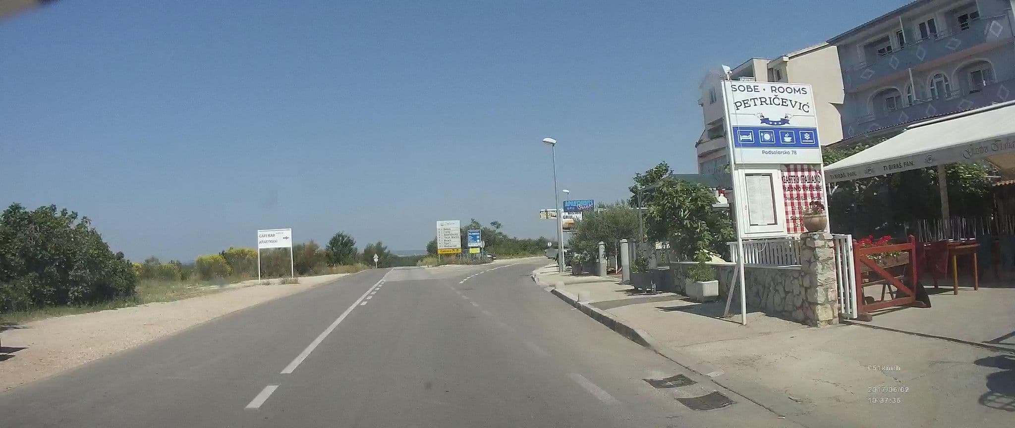 Street view near Krnić Rooms, Brodarica — © idelac (CC BY-SA · Mapillary)