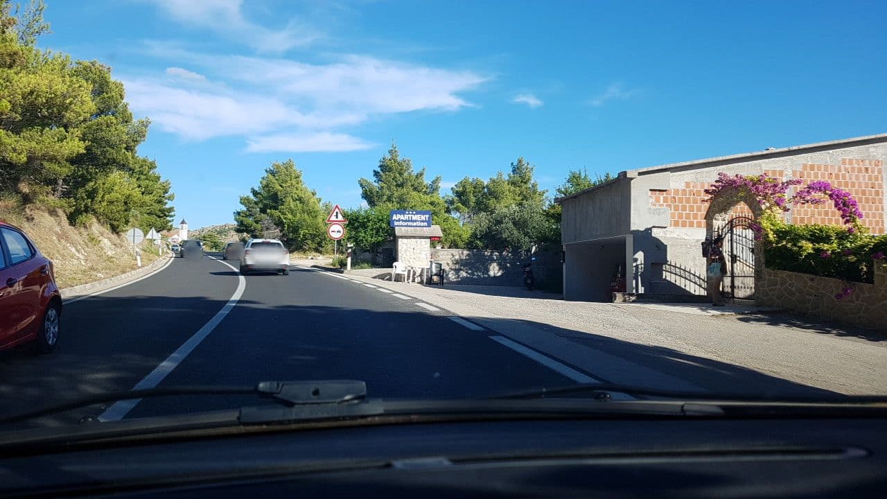Street view near Apartments Villa Matea, Brodarica — © mik007 (CC BY-SA · Mapillary)