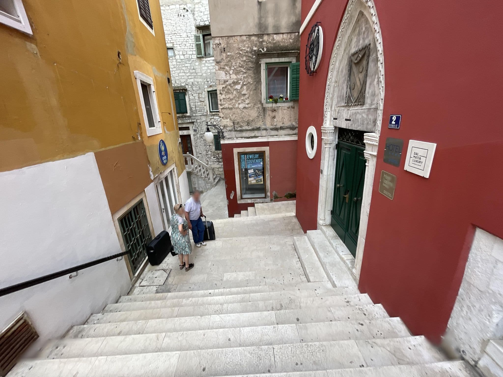 Street view near Vicencin place Downtown studio apartments, Šibenik — © filipb (CC BY-SA · Mapillary)