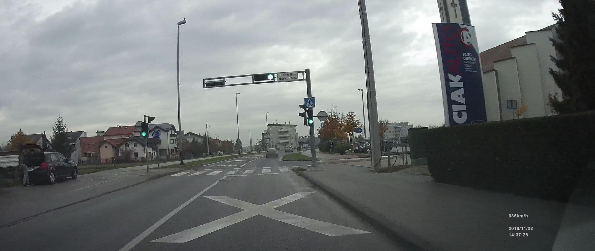 Street view near Guantanamo Camp, Velika Gorica — © idelac (CC BY-SA · Mapillary)