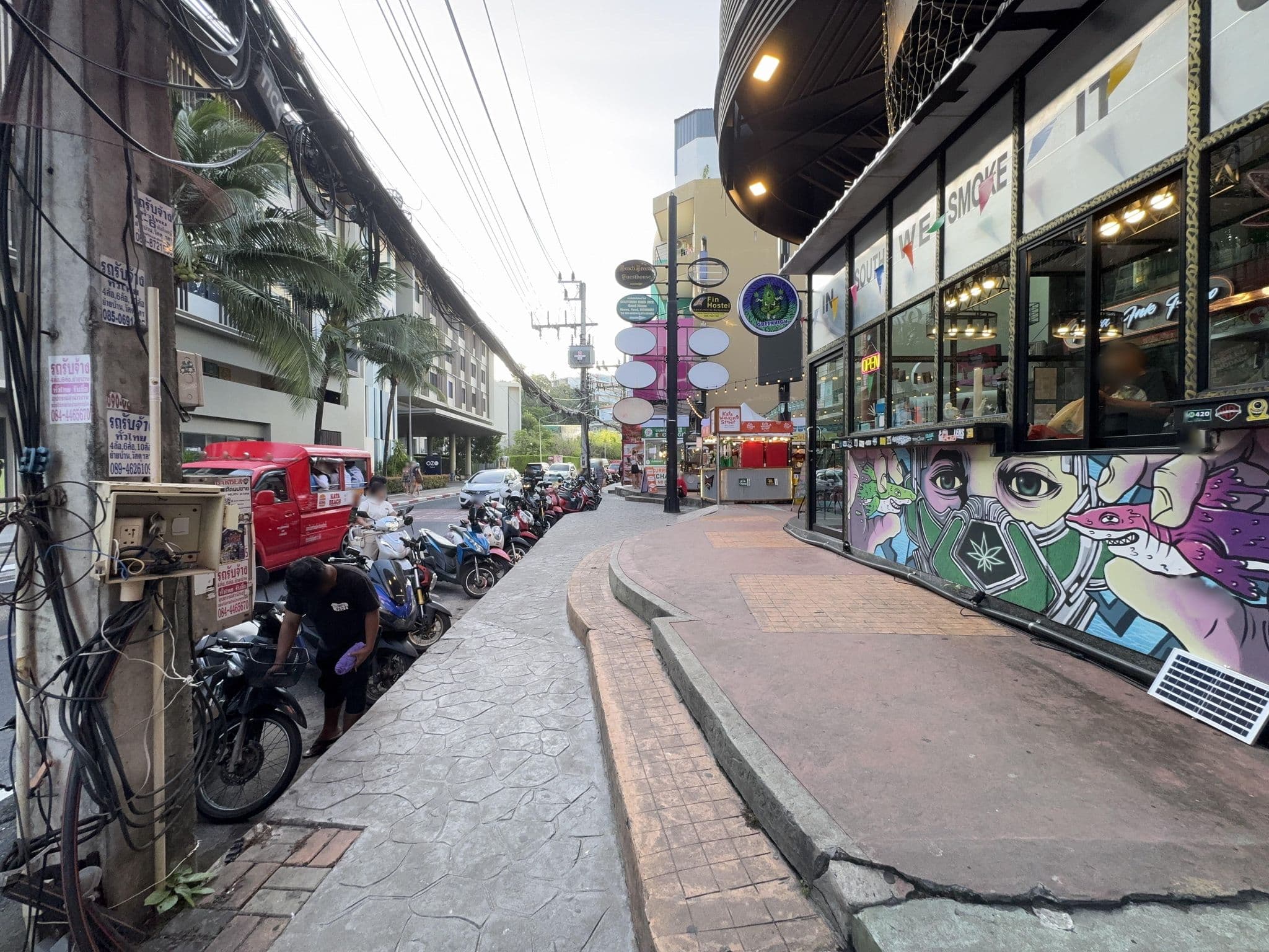 Street view near Fin Hostel, Ban Kata — © TourClick (CC BY-SA · Mapillary)