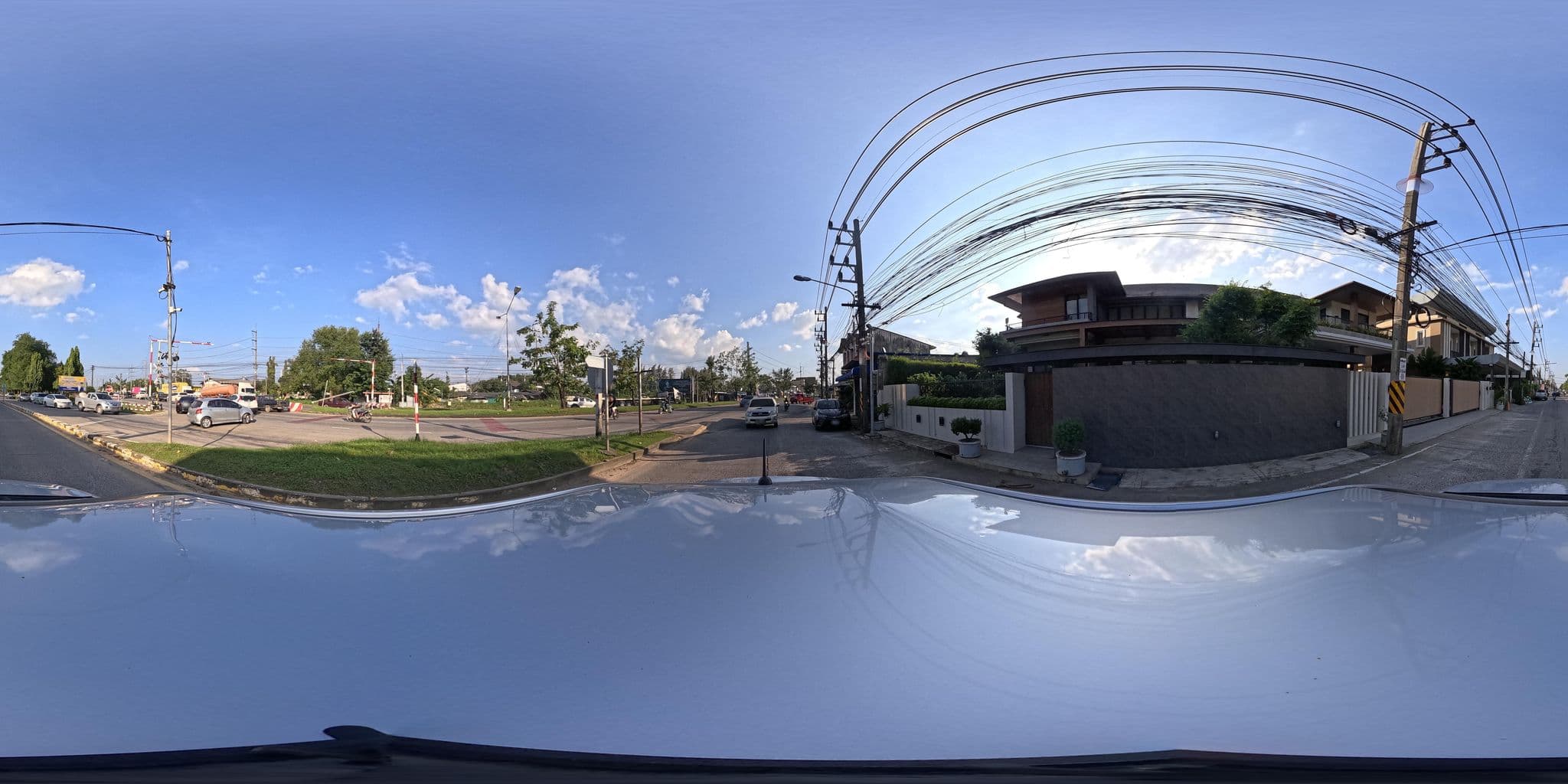 Street view near Minteed Youth Hostel, Hat Yai — © PMU-B (CC BY-SA · Mapillary)
