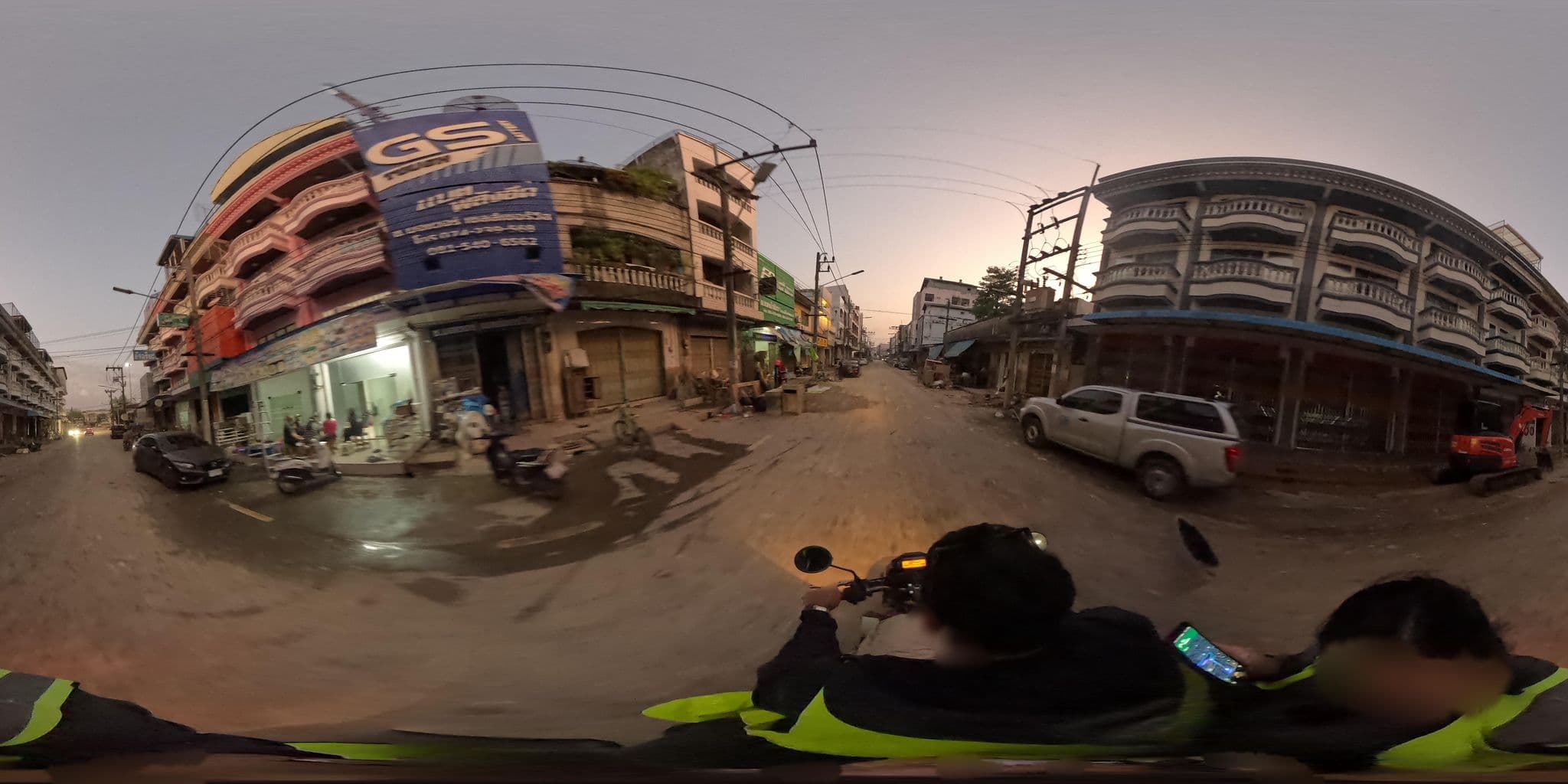 Street view near ร้านถ่ายเอกสาร ตรงข้ามโรงแรมกรีนวิว, Hat Yai — © PMU-B (CC BY-SA · Mapillary)