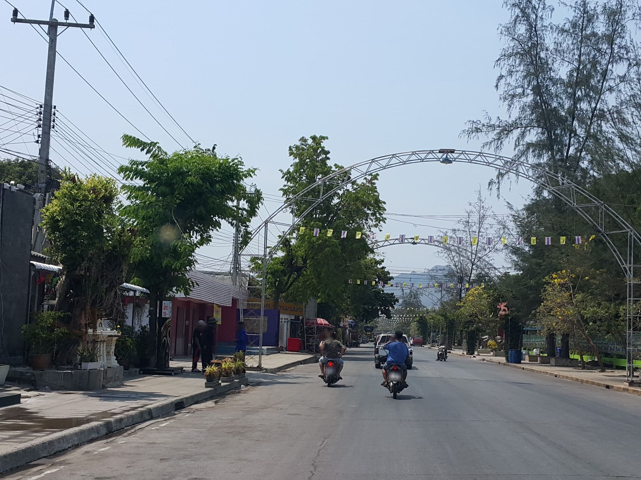 Street view near Tony's Place, Kanchanaburi — © jrcarlsen (CC BY-SA · Mapillary)