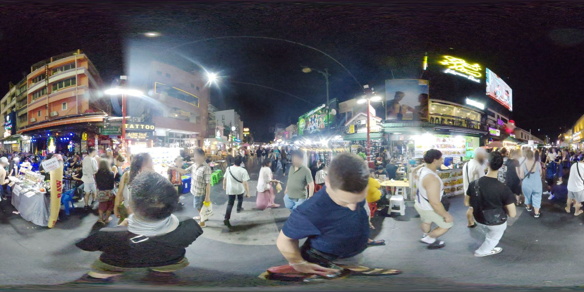 Street view near Nitan Hostel Khaosan, Bangkok — © mapconcierge (CC BY-SA · Mapillary)