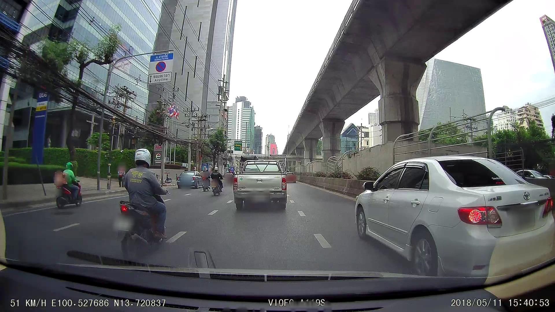 Street view near Sathorn Grace Residence, Bang Rak — © poramet (CC BY-SA · Mapillary)