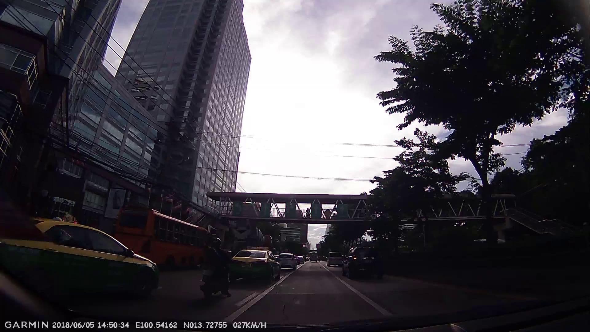 Street view near Hotel Santika Jakata, Bang Rak — © dukeduke (CC BY-SA · Mapillary)