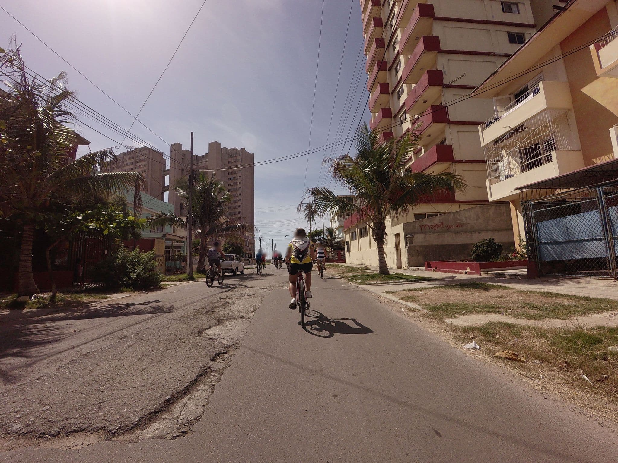 Street view near Santa María Hostal, Vedado