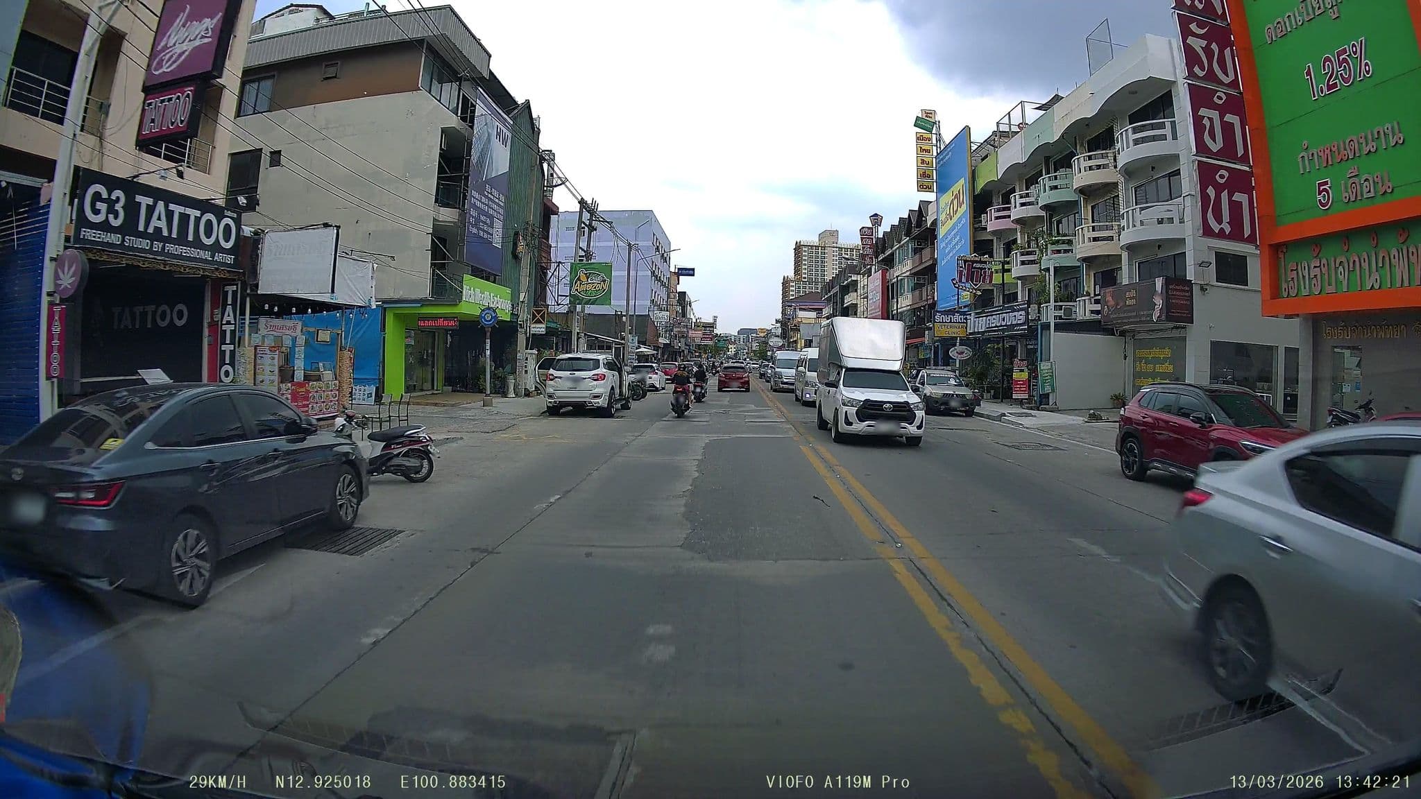 Street view near chaplin inn hotel, Pattaya — © ThailandCambodia (CC BY-SA · Mapillary)