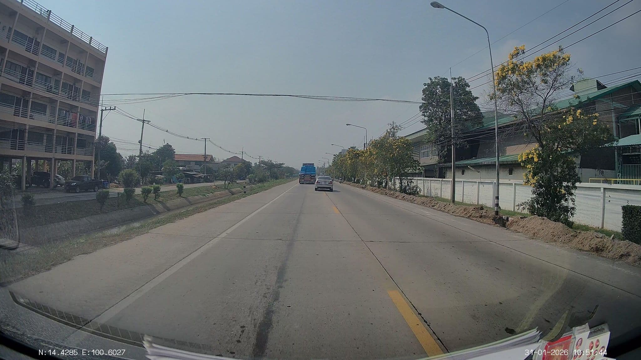Street view near หอพักชายฉกรรจ์ ไทยเซ็นทรัลเคมี, Nakhon Luang — © ThailandCambodia (CC BY-SA · Mapillary)