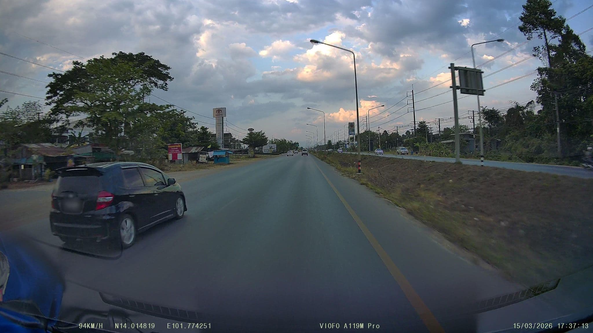 Street view near SunShine Hotel, Kabin Buri — © ThailandCambodia (CC BY-SA · Mapillary)
