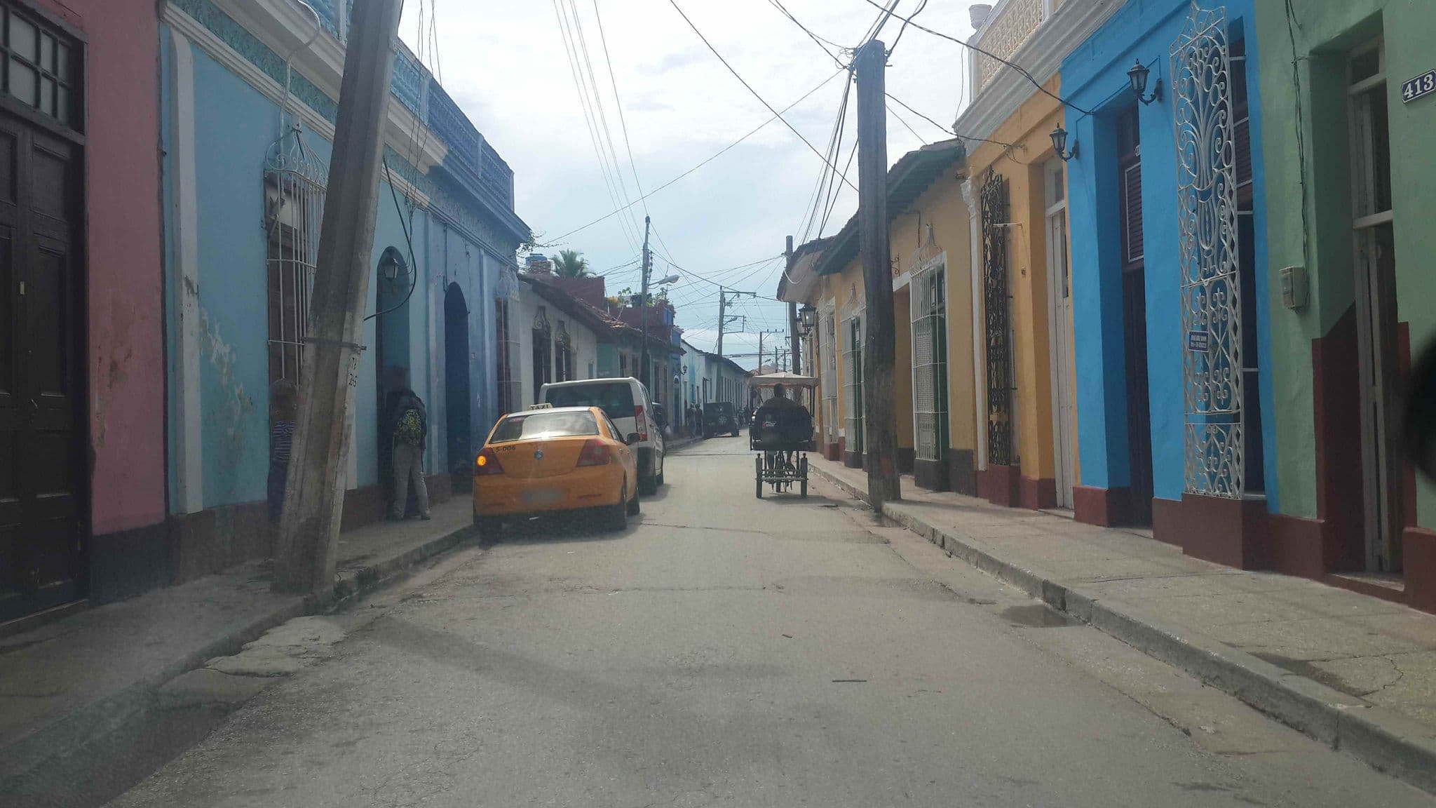 Street view near hostal & Salsa, Trinidad