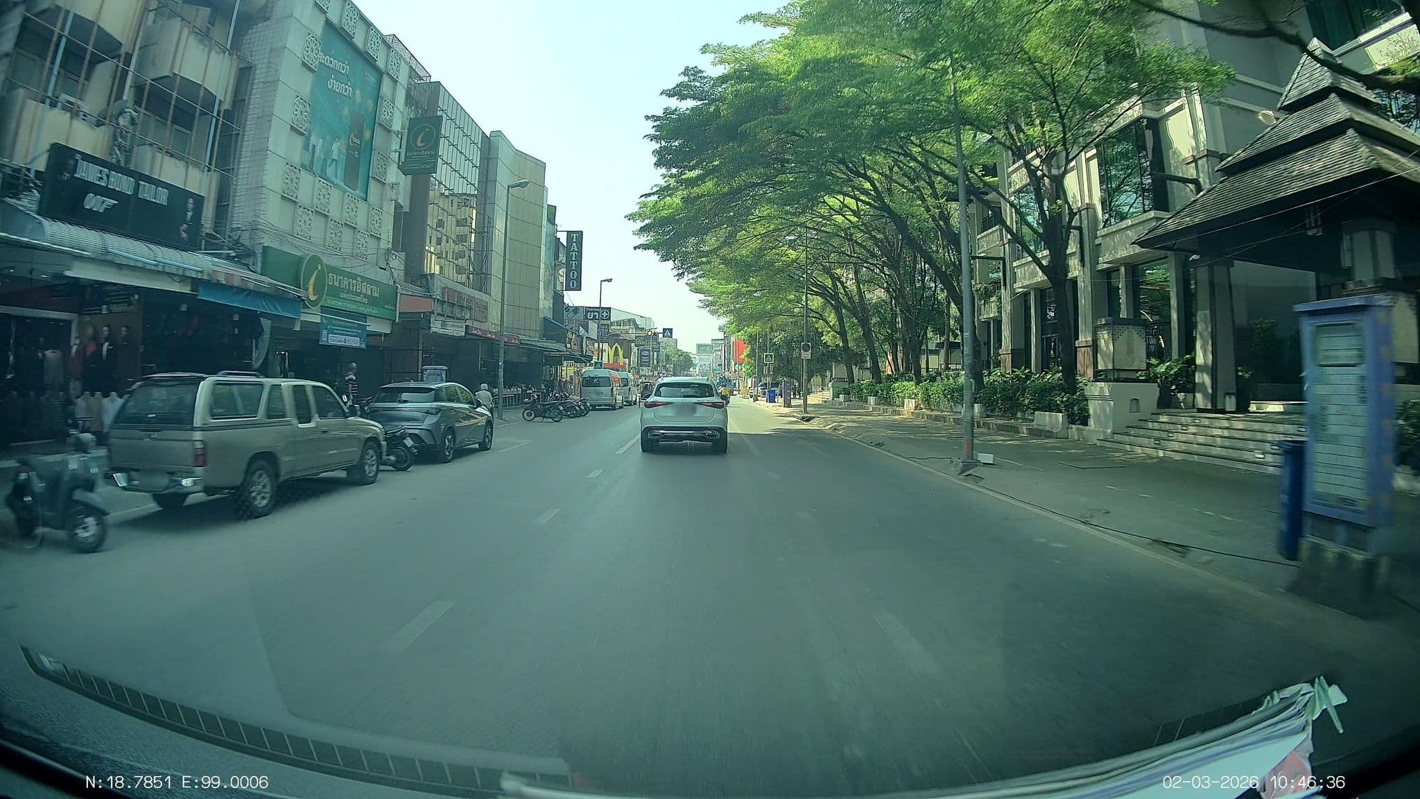 Street view near Sirinart Garden, Chiang Mai — © ThailandCambodia (CC BY-SA · Mapillary)