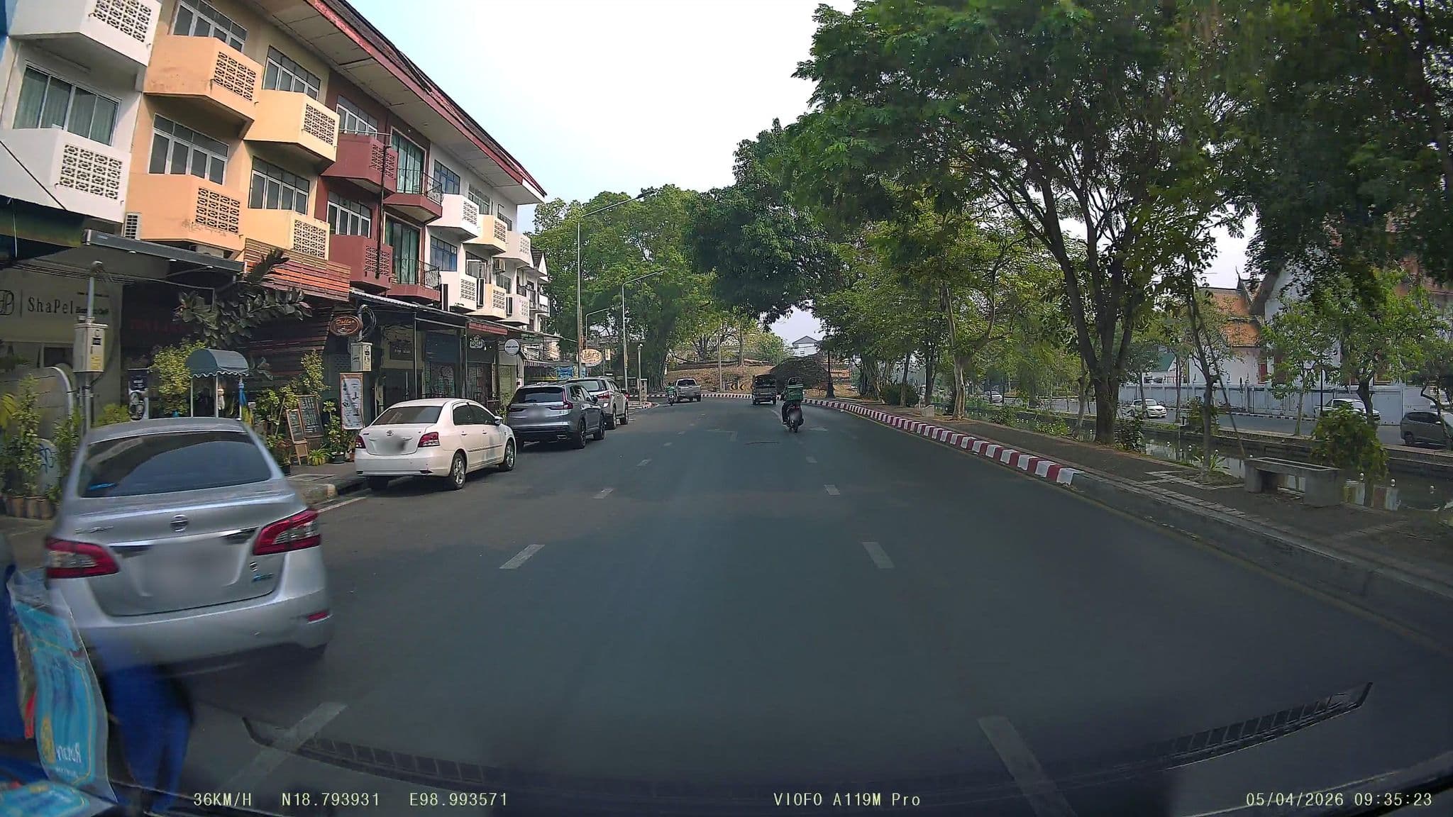 Street view near ShaPel Hostel x Cafe, Chiang Mai — © ThailandCambodia (CC BY-SA · Mapillary)