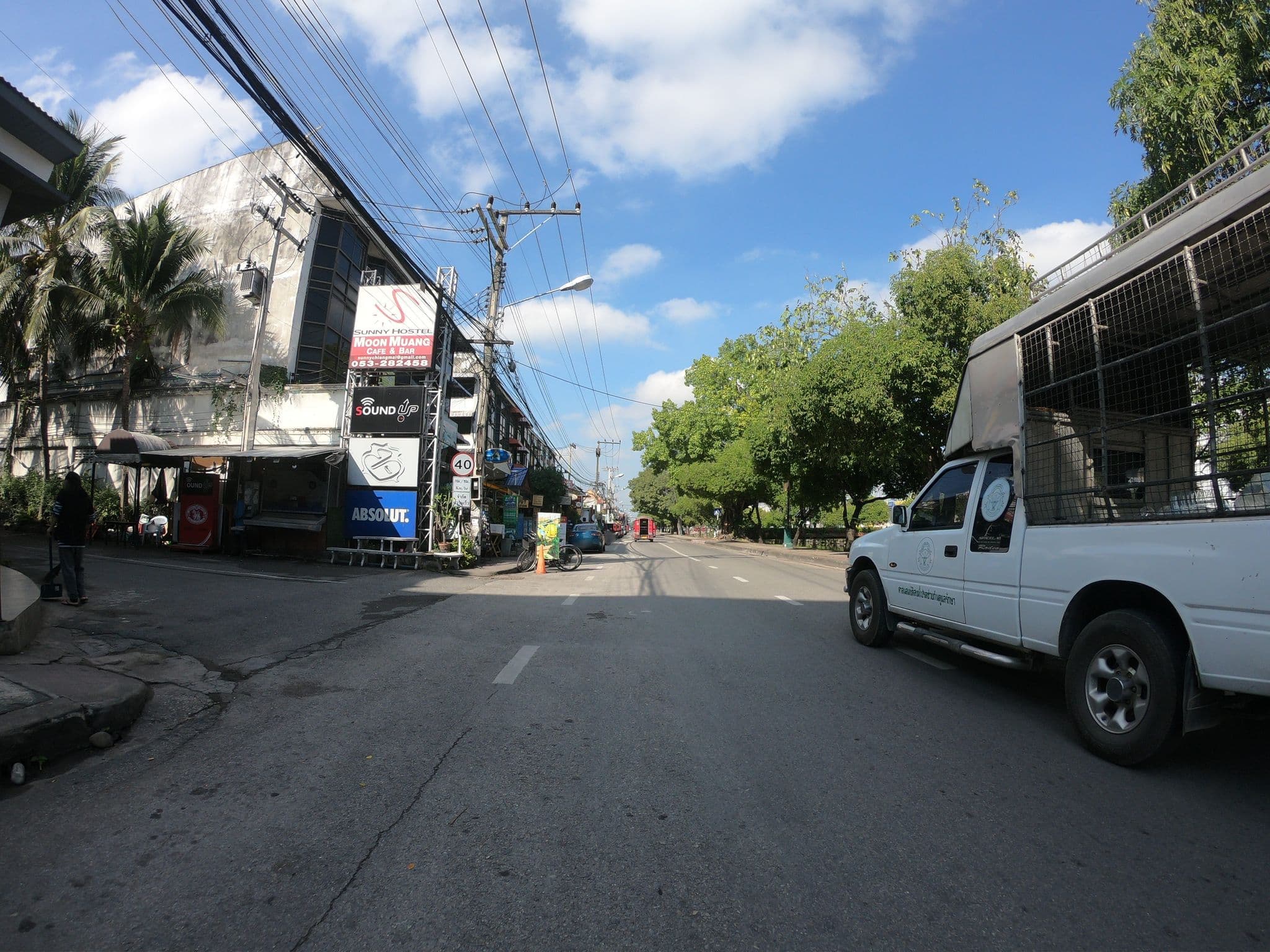 Street view near Sunny hostel, Chiang Mai — © chanuwath_grab (CC BY-SA · Mapillary)