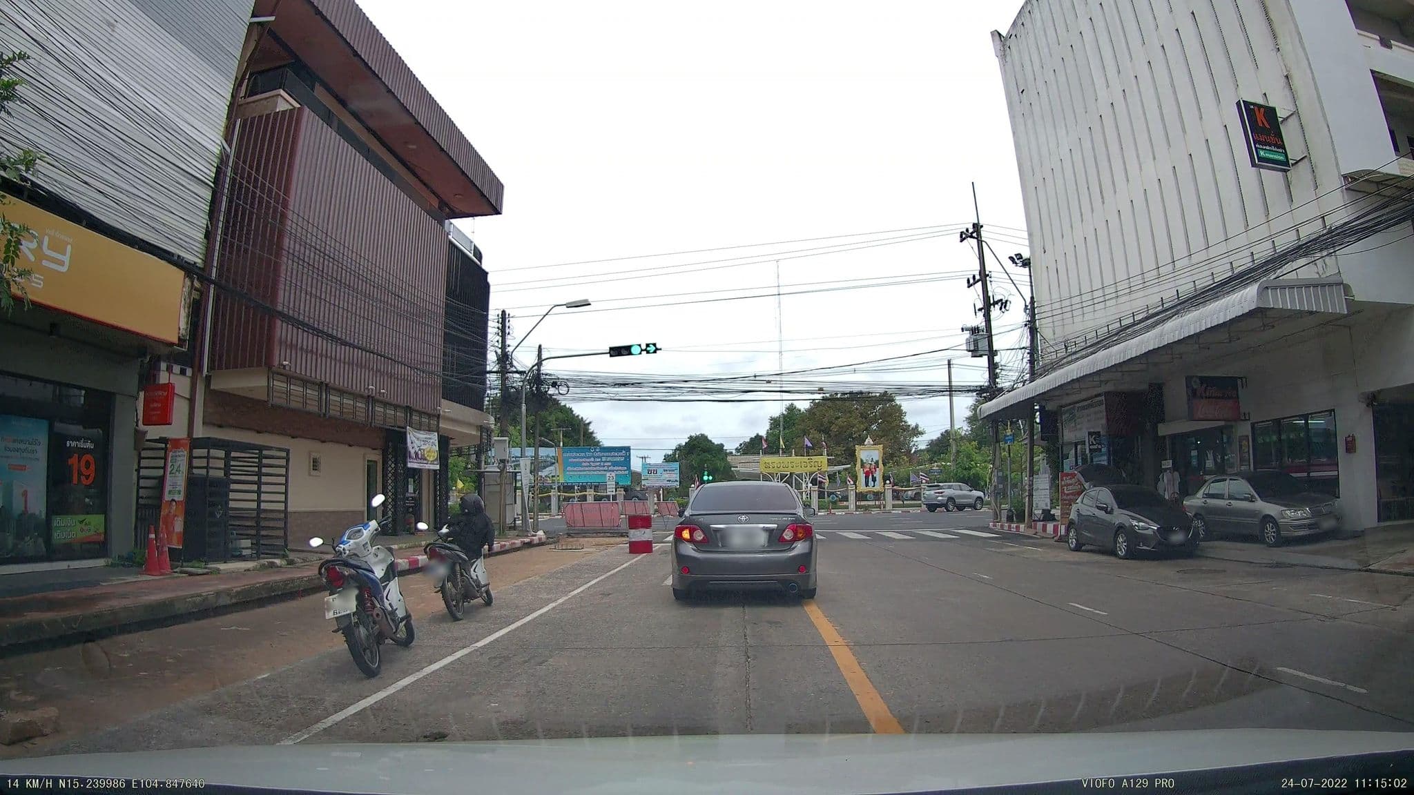 Street view near K Mansion, Ubon Ratchathani — © ThailandCambodia (CC BY-SA · Mapillary)