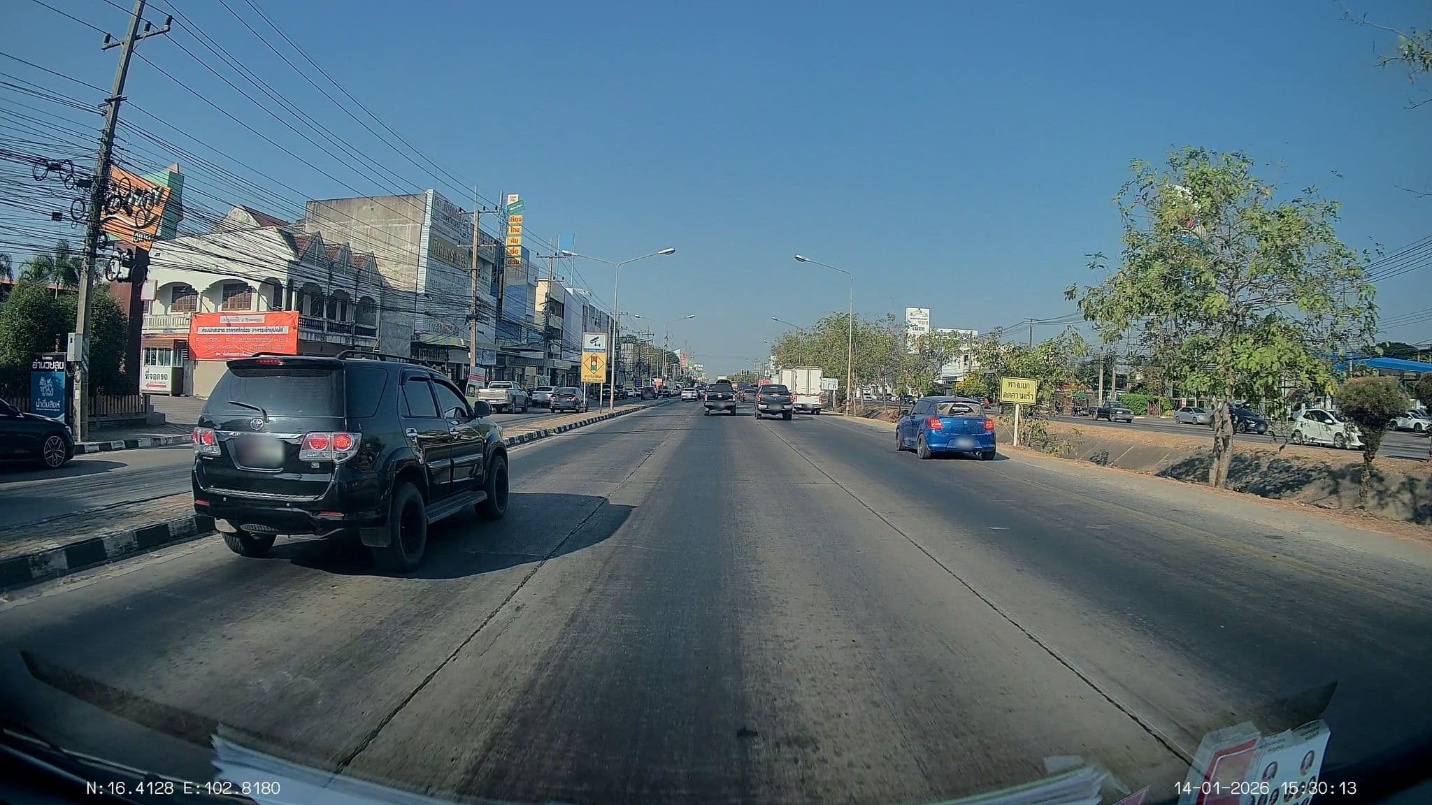 Street view near โรงแรมอำนวยสุข, Khon Kaen — © ThailandCambodia (CC BY-SA · Mapillary)