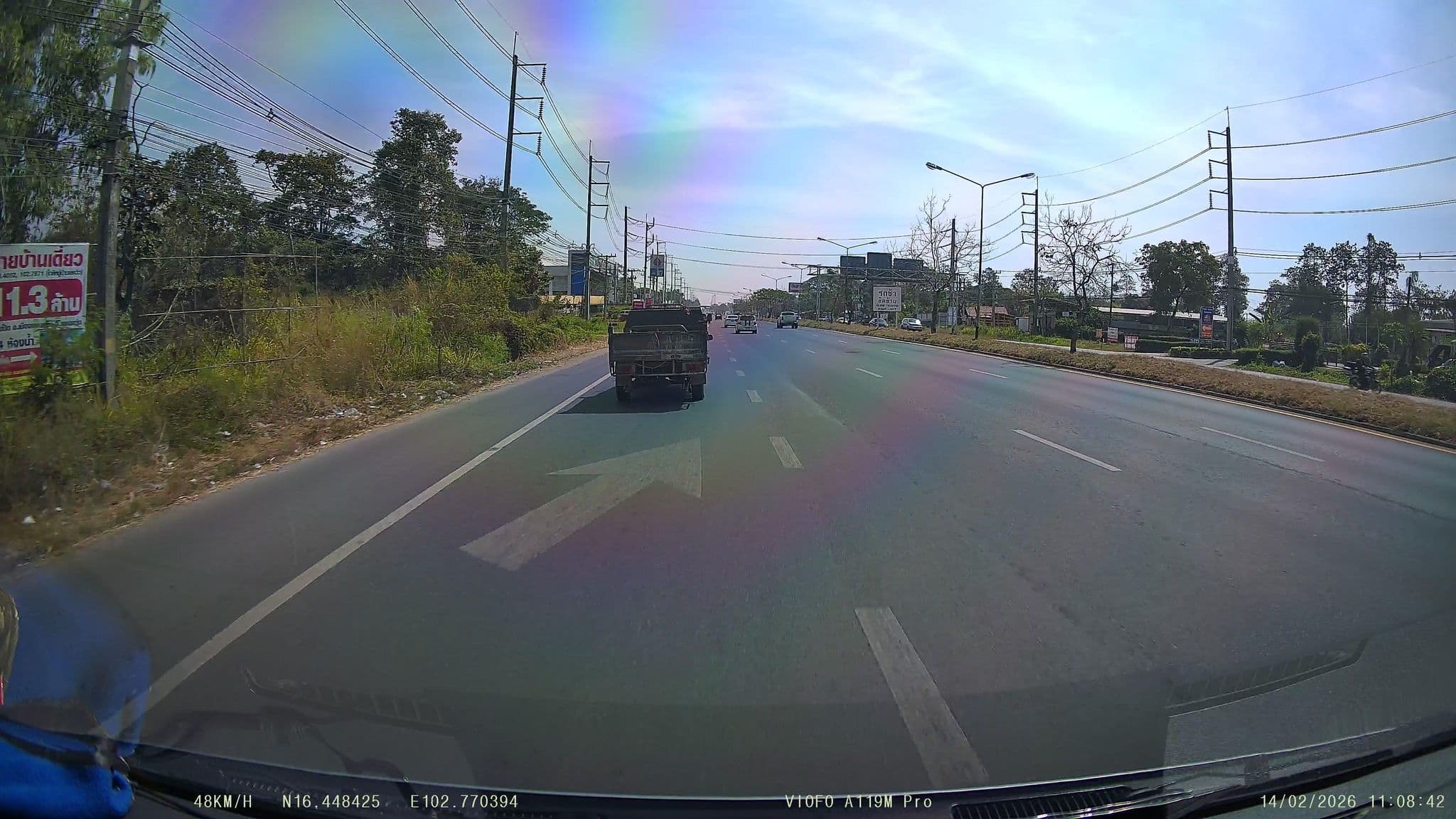 Street view near Dusit Princess Hotel Ratchasima, Khon Kaen — © ThailandCambodia (CC BY-SA · Mapillary)