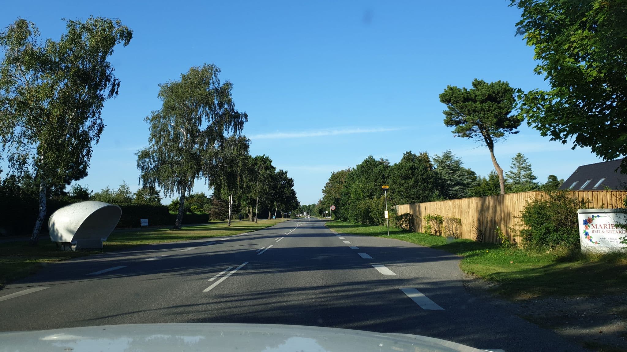 Street view near Marielund Bed'n'breakfast, Væggerløse — © mappi (CC BY-SA · Mapillary)