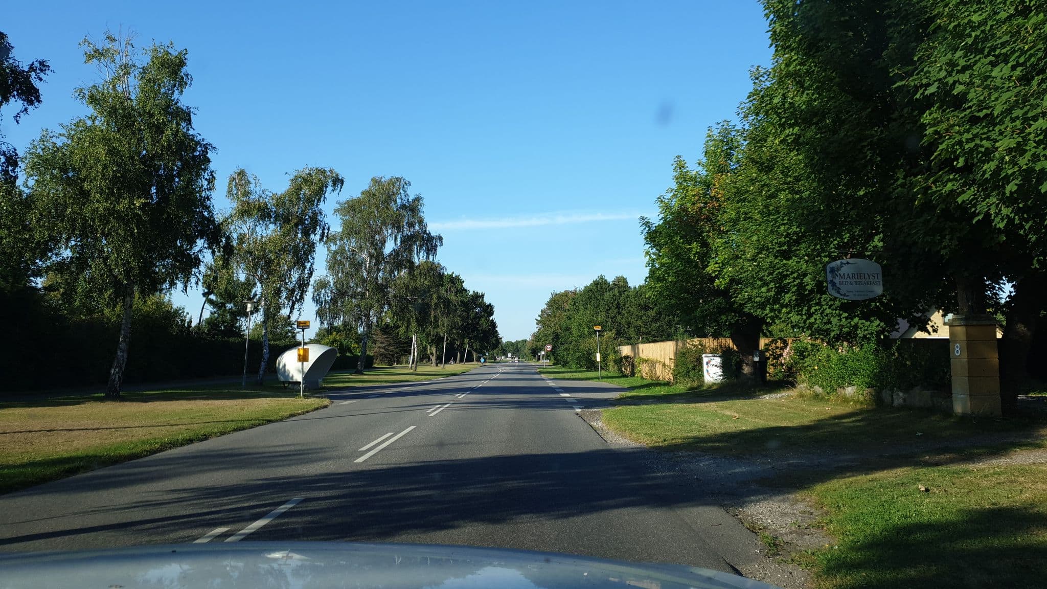 Street view near Marielyst Bed & Breakfast, Væggerløse — © mappi (CC BY-SA · Mapillary)