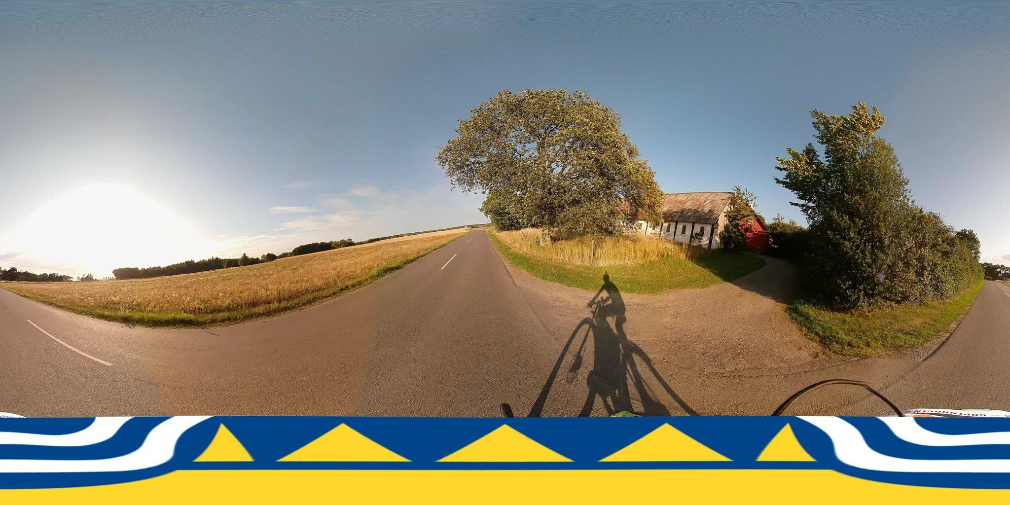 Street view near Dammegård Bed & Breakfast, Åkirkeby — © jenspeterhansen (CC BY-SA · Mapillary)