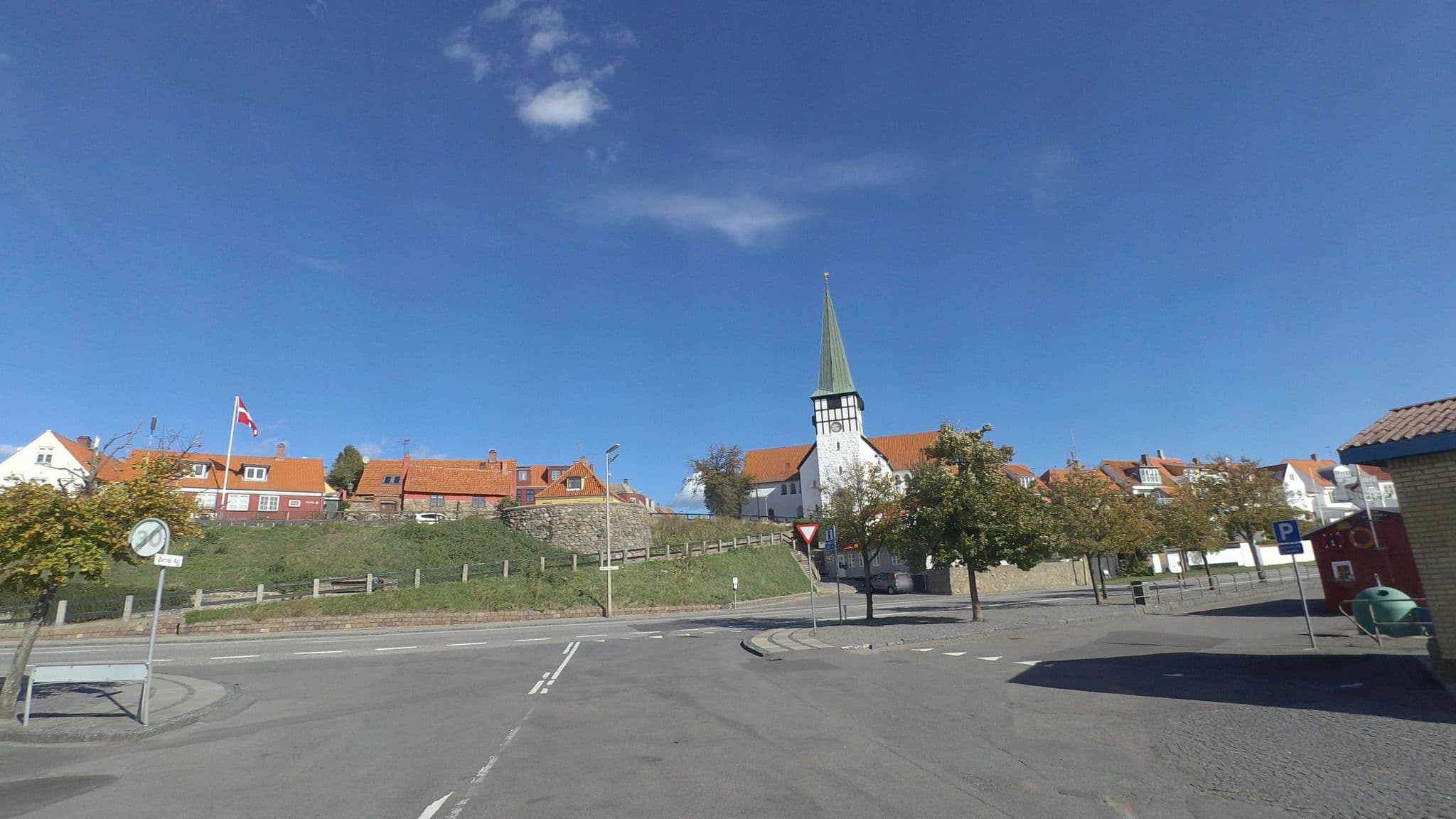 Street view near Dansommer, Rønne — © schulf (CC BY-SA · Mapillary)